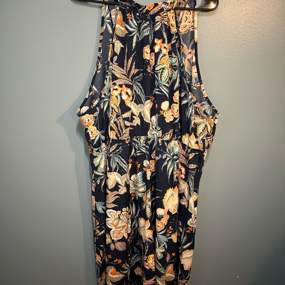 Floral Backless Dress